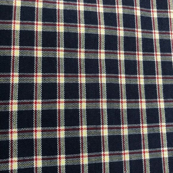 Plains 90s Vintage Western Plaid Short Sleeve Snap Shirt sz L - Picture 8 of 9